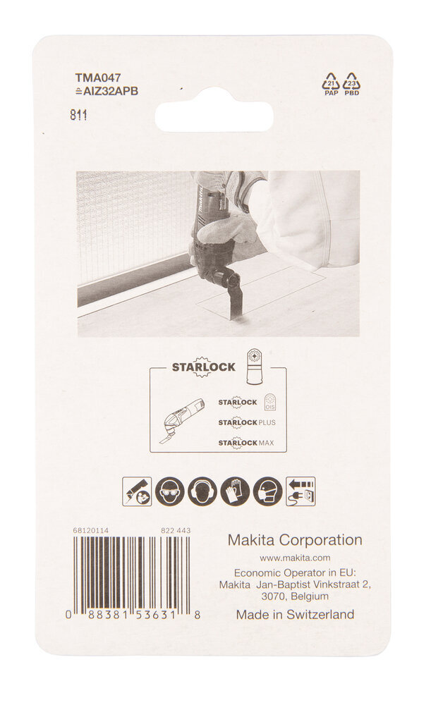 Įgilinamieji pjovimo diskai 32mm B-64814 Makita kaina ir informacija | Mechaniniai įrankiai | pigu.lt