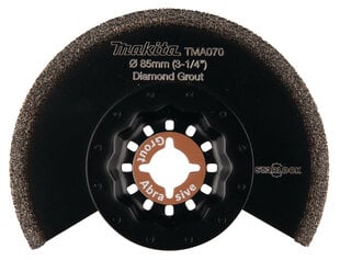 Диск алмазный MULTITOOL полукруглый 85 мм, Makita B-65034  цена и информация | Механические инструменты | pigu.lt