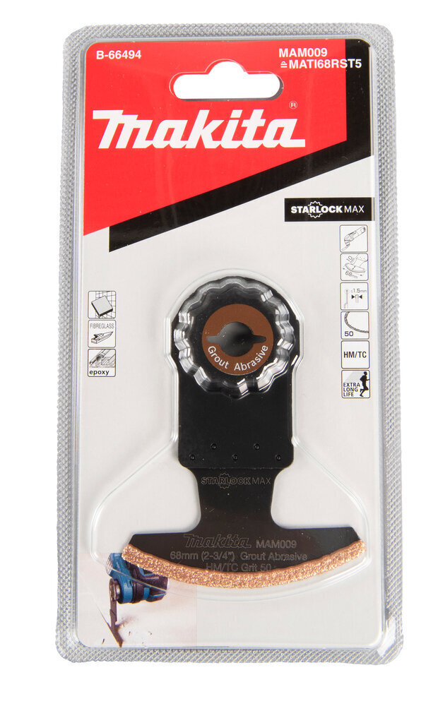 Segmentiniai ašmenys Multitool HM B-66494 Makita kaina ir informacija | Mechaniniai įrankiai | pigu.lt