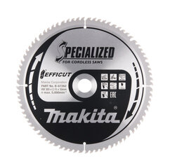 Пильный диск B-67262 TCT EFFICUT 305X2,15X30 мм 10° T80 Makita цена и информация | Механические инструменты | pigu.lt