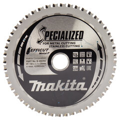 T.C.T. pjūklas Efficut Metal 150X1.1X20mm 0° T48 B-69294 Makita kaina ir informacija | Mechaniniai įrankiai | pigu.lt