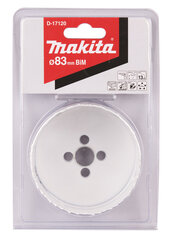 HSS Bi-Metal gręžimo karuna 83mm D-17120 Makita kaina ir informacija | Mechaniniai įrankiai | pigu.lt