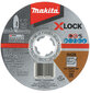 Pjovimo diskas 125X1,2MM, X-Lock (A60T), Inox E-00418 Makita kaina ir informacija | Pjūklai, pjovimo staklės | pigu.lt