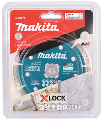 Deimantinis pjovimo diskas Makita X-Lock; 125 mm kaina ir informacija | Mechaniniai įrankiai | pigu.lt