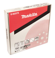 Šlifavimo popierius 225MM K150 (25Vnt.) Makita цена и информация | Шлифовальные машины | pigu.lt