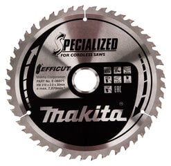 T.C.T. pjūklas 216X30X2,0MM, Z-45, 10°, Efficut E-06971 Makita kaina ir informacija | Pjūklai, pjovimo staklės | pigu.lt