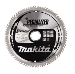 Пильный диск E-08894 TCT EFFICUT 216X30X2,0 мм, 10 ° T80, Makita цена и информация | Механические инструменты | pigu.lt