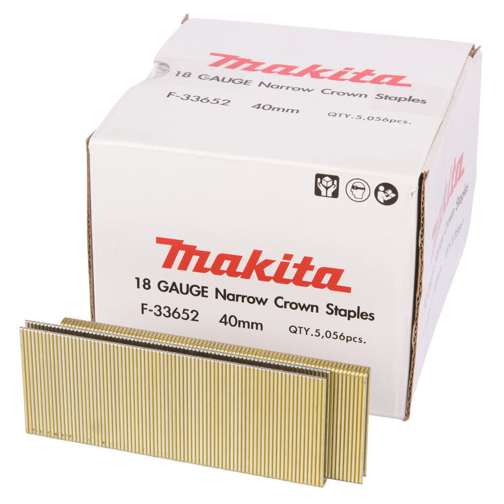 Kabės Makita; 6,3x40 mm; 5000 vnt kaina ir informacija | Mechaniniai įrankiai | pigu.lt