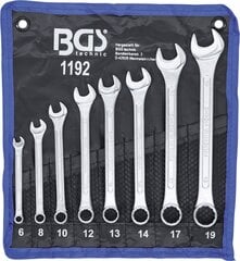 Набор комбинированных ключей | 6-19 мм | 8 шт. BGS-1192 цена и информация | Механические инструменты | pigu.lt