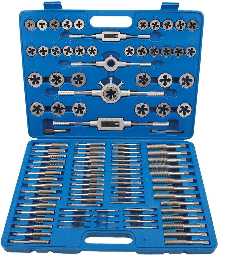 Tap and Die Set | M2 - M18 | 110 vnt. BGS Technic-1900 kaina ir informacija | Mechaniniai įrankiai | pigu.lt