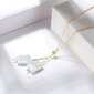 Paauksuotas sidabrinis kaklo papuošalas su perlais N271 kaina ir informacija | Kaklo papuošalai | pigu.lt