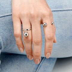 Reguliuojamas sidabrinis žiedas moterims R0292 kaina ir informacija | Žiedai | pigu.lt
