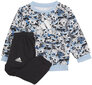 Adidas sportinis kostiumas vaikams I Aop Jog Ft Black Blue H65806 H65806/80 kaina ir informacija | Komplektai kūdikiams | pigu.lt