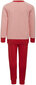 Adidas sportinis kostiumas mergaitėms Lk Logo Jog Set Red Pink H65799 H65799/128 цена и информация | Kelnės mergaitėms | pigu.lt