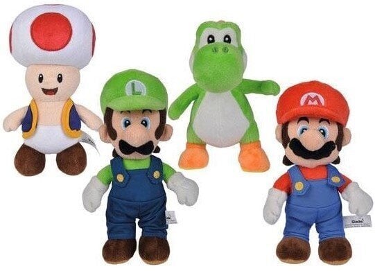 Pliušinis žaislas Super Mario, 4 rūšių, Simba kaina ir informacija | Minkšti (pliušiniai) žaislai | pigu.lt