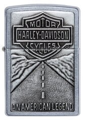 Žiebtuvėlis Zippo Harley-Davidson® 20229, pilkas kaina ir informacija | Žiebtuvėliai ir priedai | pigu.lt