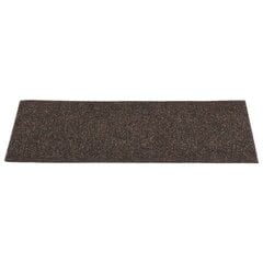 vidaXL Lipnūs laiptų kilimėliai, 15vnt., tamsiai rudi, 60x25cm kaina ir informacija | Kilimai | pigu.lt
