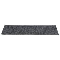 Lipnūs laiptų kilimėliai, 15 vnt, 76x20 cm, pilki kaina ir informacija | Kilimai | pigu.lt