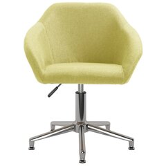 vidaXL Pasukama biuro kėdė, žalios spalvos, audinys цена и информация | Офисные кресла | pigu.lt