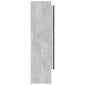 Veidrodinė vonios spintelė, betono pilka, 80x15x60 cm kaina ir informacija | Vonios spintelės | pigu.lt