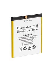 Оригинальный аккумулятор Kruger &amp; Matz Live 4 / 4S цена и информация | Akumuliatoriai | pigu.lt