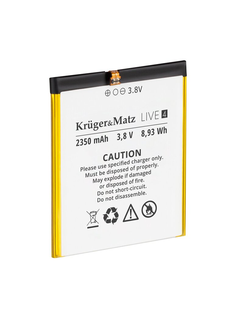 Originali baterija Kruger &amp; Matz Live 4 / 4S цена и информация | Akumuliatoriai | pigu.lt