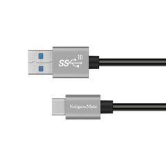 Кабель USB Type C USB 10 Гбит / с 1 м Kruger & Matz Basic цена и информация | Кабели и провода | pigu.lt