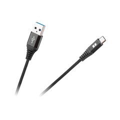 Кабель USB тип C, 100 см, черный цена и информация | Rebel Бытовая техника и электроника | pigu.lt