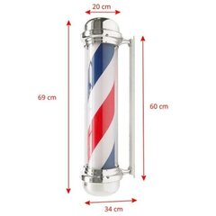 Basisukantis šviestuvas-lempa Barber salonams BB08 Big 60cm kaina ir informacija | Baldai grožio salonams | pigu.lt