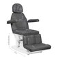 Profesionali elektrinė podologinė kėdė- lova-gultas pedikiūro procedūroms KATE GREY (4 varikliai) kaina ir informacija | Baldai grožio salonams | pigu.lt