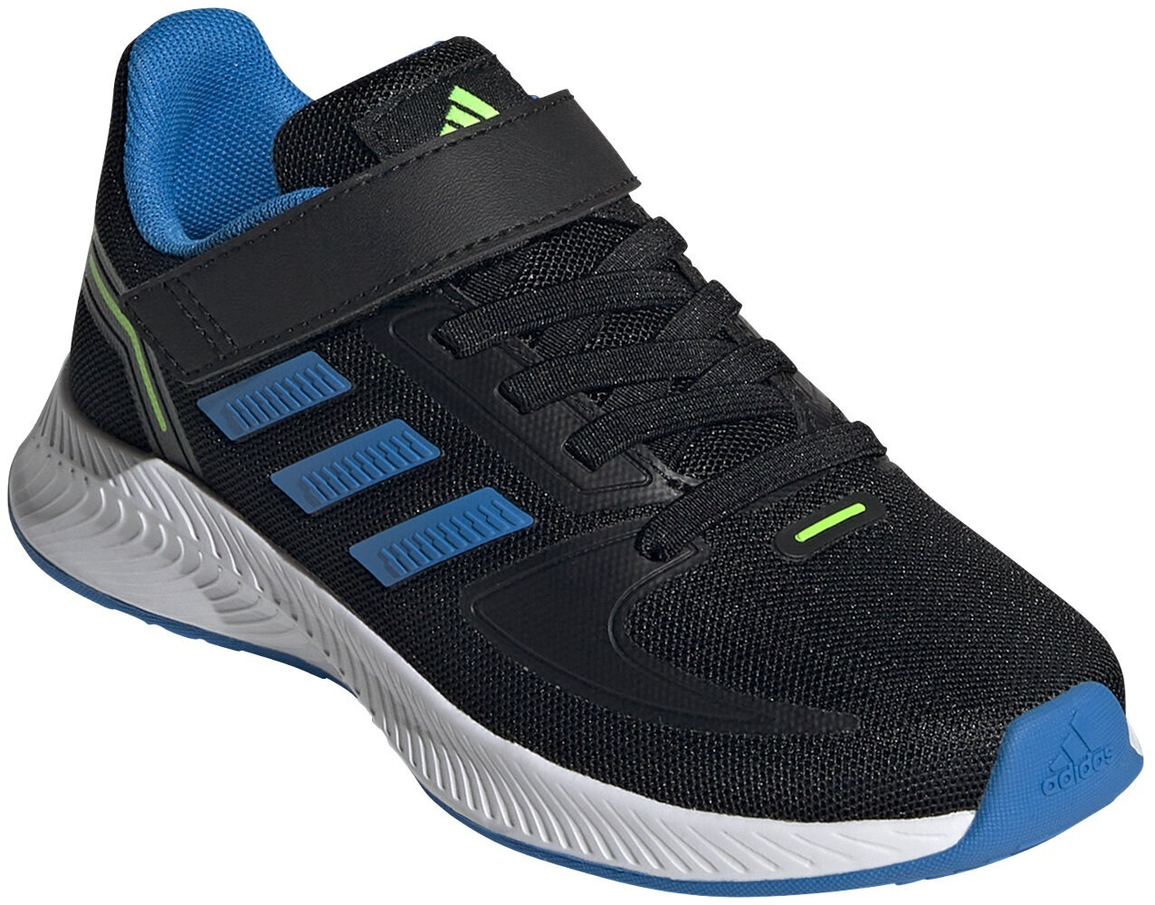 Adidas avalynė paaugliams Runfalcon 2.0 El K Black Blue GV7752 GV7752/12.5K kaina ir informacija | Sportiniai batai vaikams | pigu.lt