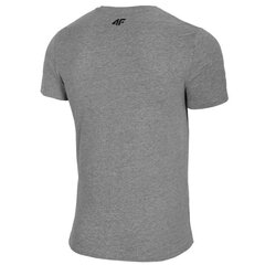 Marškinėliai vyrams 4F M H4L21-TSM01025M, pilki kaina ir informacija | Vyriški marškinėliai | pigu.lt