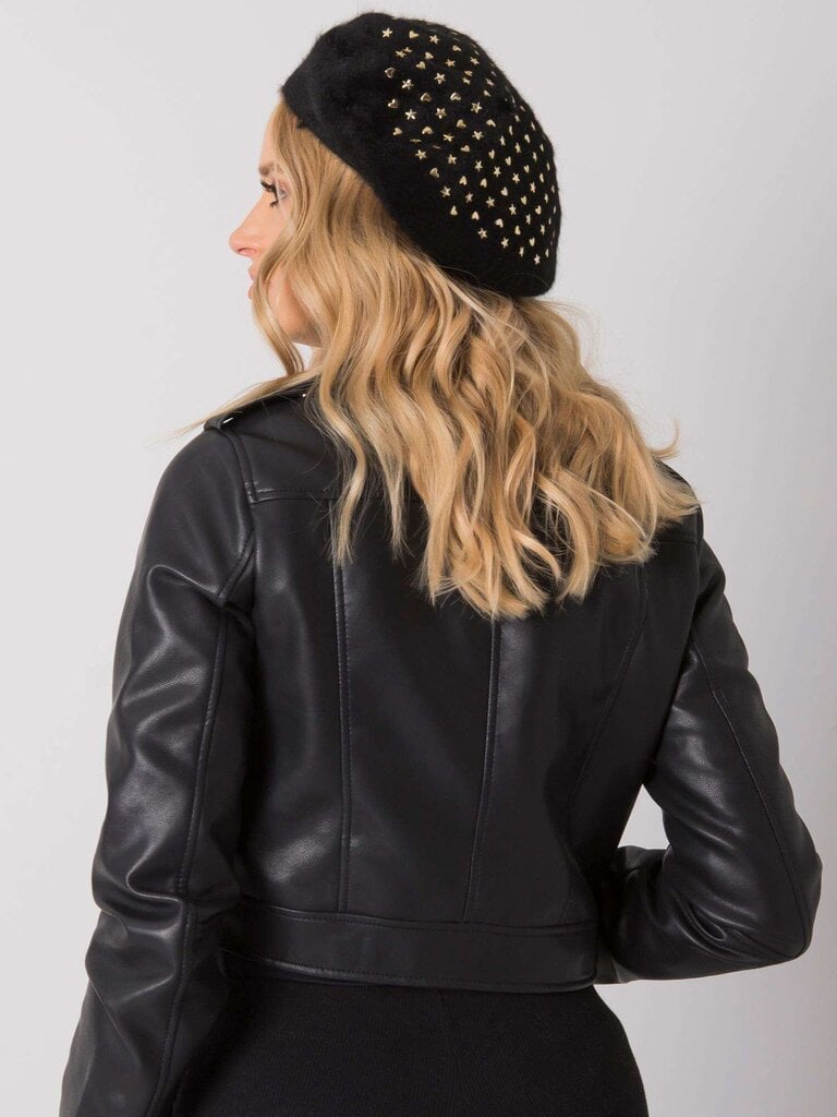 Žieminė kepurė moterims, juoda цена и информация | Kepurės moterims | pigu.lt