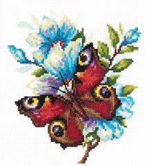 Набор для вышивания Magic Needle "Peacock Butterfly" 42-09 цена и информация | Принадлежности для вышивания | pigu.lt