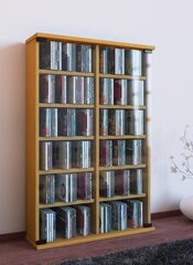 Шкафчик для компакт-дисков Roma, светло-коричневый цена и информация | Шкафы | pigu.lt