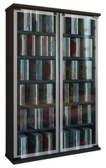 Шкафчик для компакт-дисков Galerie, черный цена и информация | Шкафы | pigu.lt