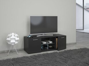 Televizoriaus spintelė Lowina, 115x36x40 cm, juoda kaina ir informacija | TV staliukai | pigu.lt