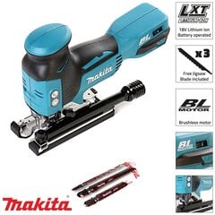 Akumuliatorinis siaurapjūklis Makita DJV181Z 18 V kaina ir informacija | Makita Elektriniai įrankiai | pigu.lt