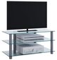 Televizoraus staliukas Netasa, skaidrus kaina ir informacija | TV staliukai | pigu.lt