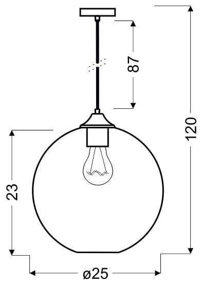 Candellux pakabinamas šviestuvas Edison цена и информация | Pakabinami šviestuvai | pigu.lt
