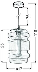 Подвесной светильник Candel 5531-36650-Z цена и информация | Люстры | pigu.lt