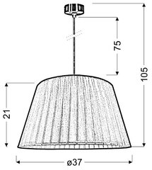 Подвесной светильник Candel 5531-27108 цена и информация | Люстры | pigu.lt