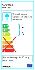 Candelux потолочный светильник Square цена и информация | Потолочные светильники | pigu.lt