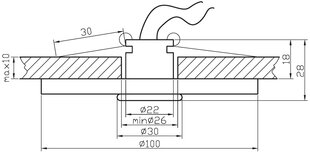 Candellux подвесной светильник PO-03 цена и информация | Подвесной светильник | pigu.lt