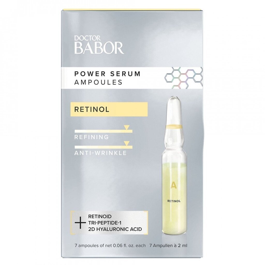 Veido ampulių rinkinys su retinoliu Babor Retinol Ampoule, 2x7 ml kaina ir informacija | Veido aliejai, serumai | pigu.lt