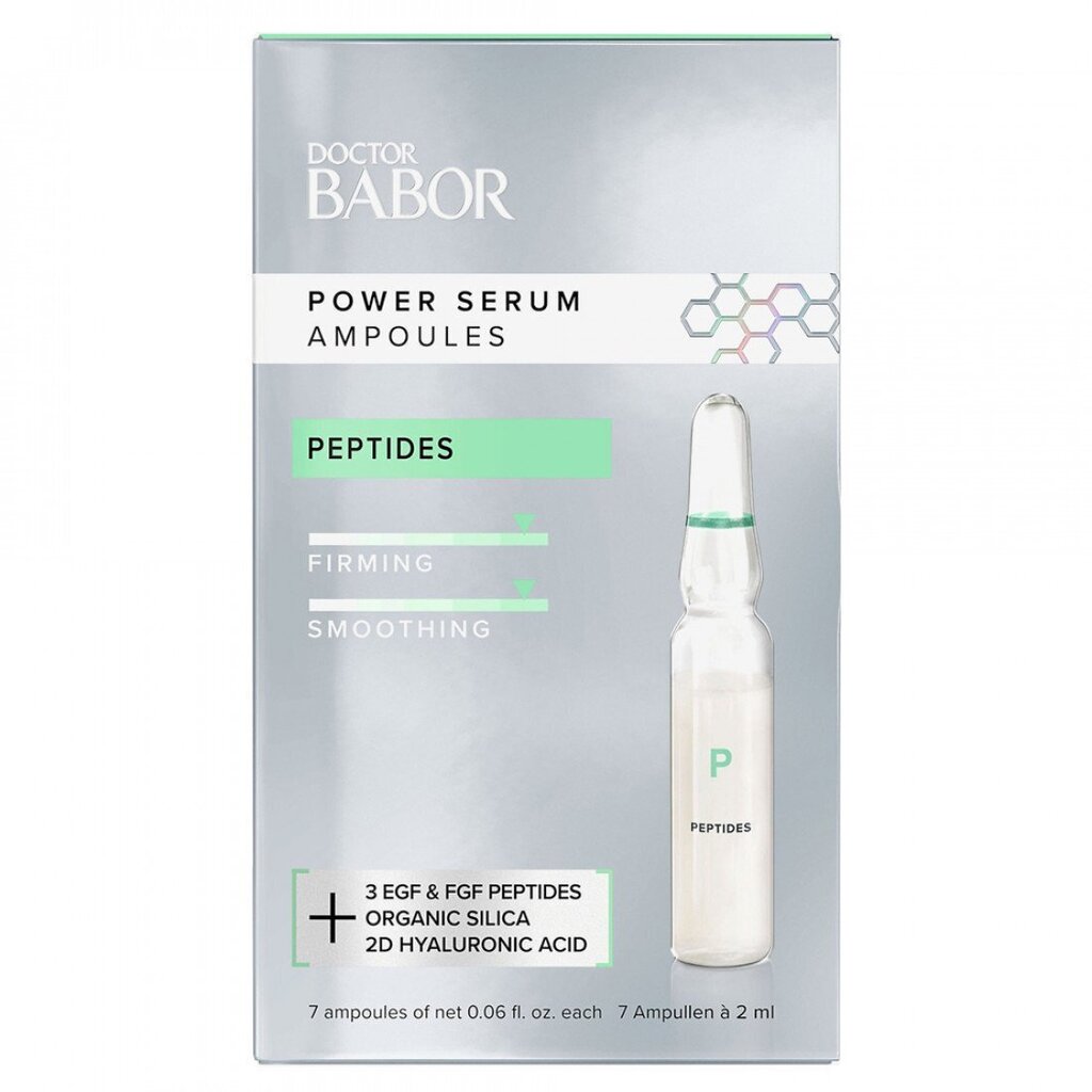 Veido ampulės su peptidais Babor Peptides Ampoule, 2x7 ml ml цена и информация | Veido aliejai, serumai | pigu.lt