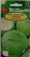 Капуста белокочанная Brunswicka, 2 шт. цена и информация | Семена овощей, ягод | pigu.lt