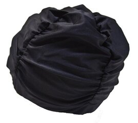 Plaukimo kepurė Sanro Iris, ilgiems plaukams, medžiaginė, juoda kaina ir informacija | Plaukimo kepuraitės | pigu.lt