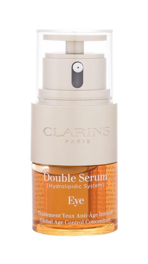 Dvifazis akių srities serumas Clarins Double Serum Eye, 20 ml kaina ir informacija | Paakių kremai, serumai | pigu.lt