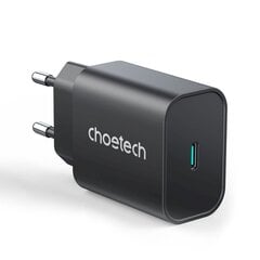 Choetech Fast USB Type C Charger 25W PPS PD Black (PD6003) цена и информация | Зарядные устройства для телефонов | pigu.lt